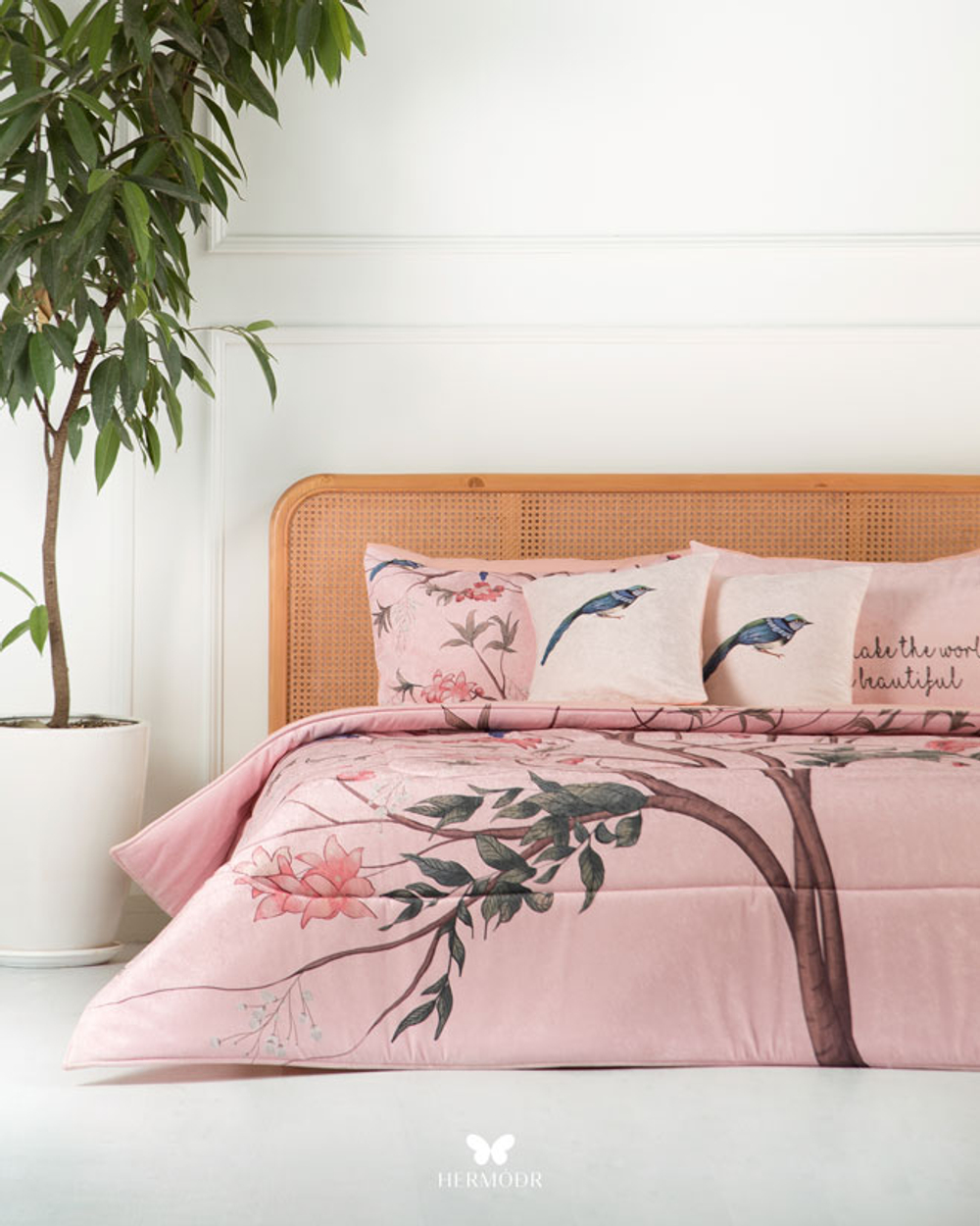 Комплект постельного белья двуспальный Derakht Beheshti Hermodr 8 предметов 130220270 Иран