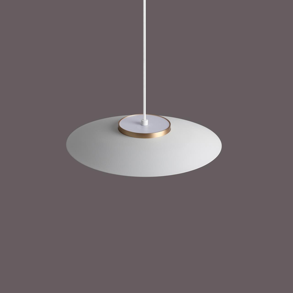 358896 PORT NT22 216 белый/золото Светильник трековый однофазный трехжильный, провод 1м IP20 LED 4000К 18W 220-240V PILZ