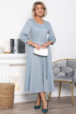 Платье трикотажное Ирина НЬЮ (голубой меланж) П15027-9М LT Collection