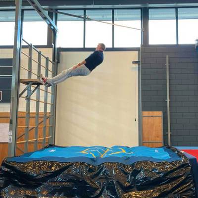 Надувная подушка «GymAir» для гимнастики и батутных центров, 6×4×0,95 м