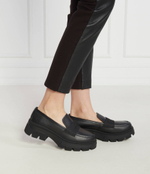 Кожаные лоферы CALVIN KLEIN JEANS - черный(YW0YW01120)