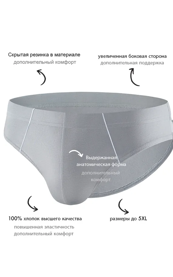 Мужские трусы PB41 Серый