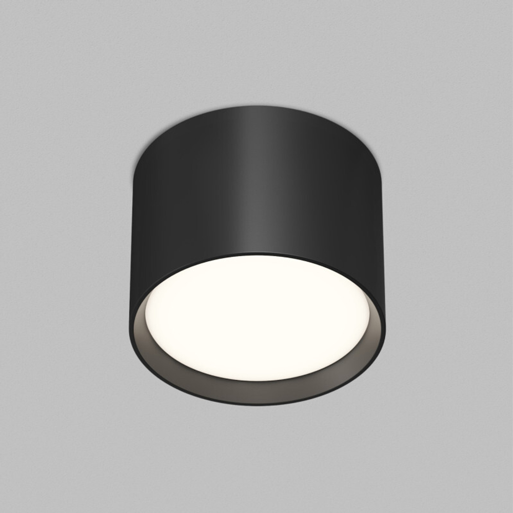 Накладной светильник PILLAR, GX53, до 15 Вт, LED, IP20, черный, алюминий