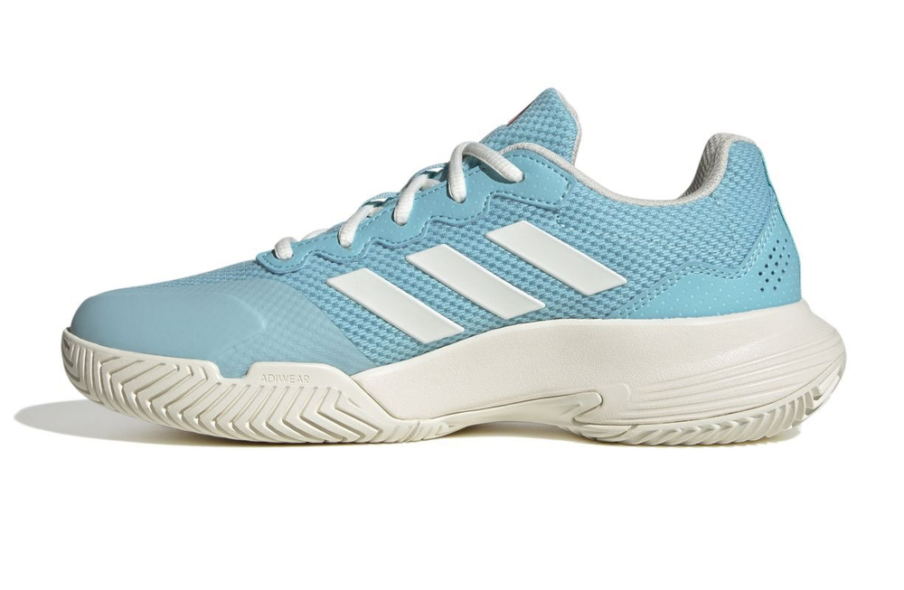 Женские Кроссовки теннисные Adidas GameCourt 2 W - light aqua/off white/bright red