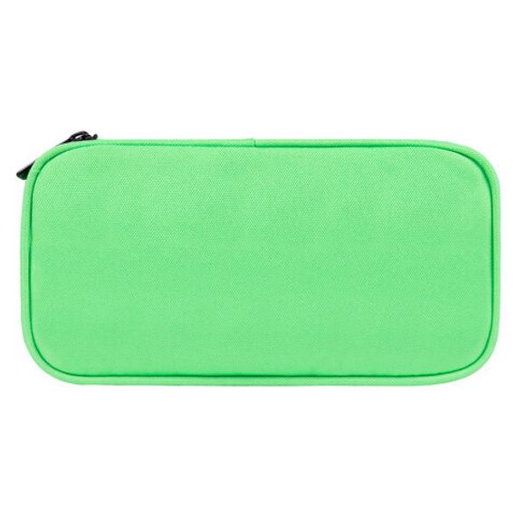 Penal \ Pencil case\ Пенал-косметичка BRAUBERG, 1 отделение, органайзер, полиэстер, 22x11,5x6см, зеленый, 270844