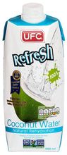 Вода кокосовая UFC Refresh, без сахара, 0.5 л