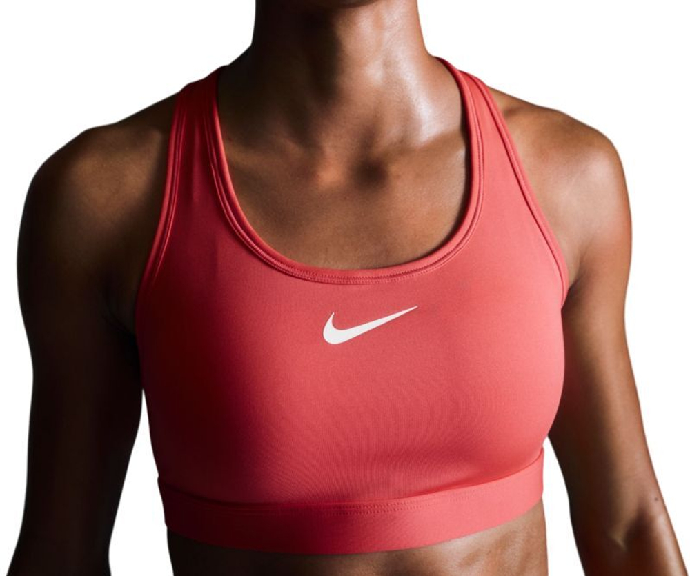 Теннисный бюстгальтер Nike Swoosh Medium Support Non-Padded Sports Bra - Pink