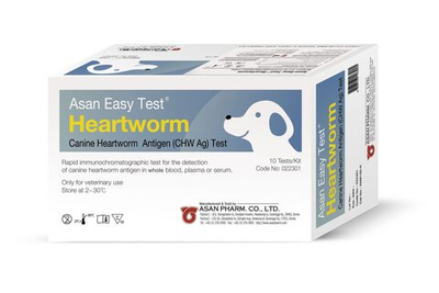 Экспресс-тест Asan Easy Test Heartworm на антиген Dirofilaria immitis у собак, 10 шт.