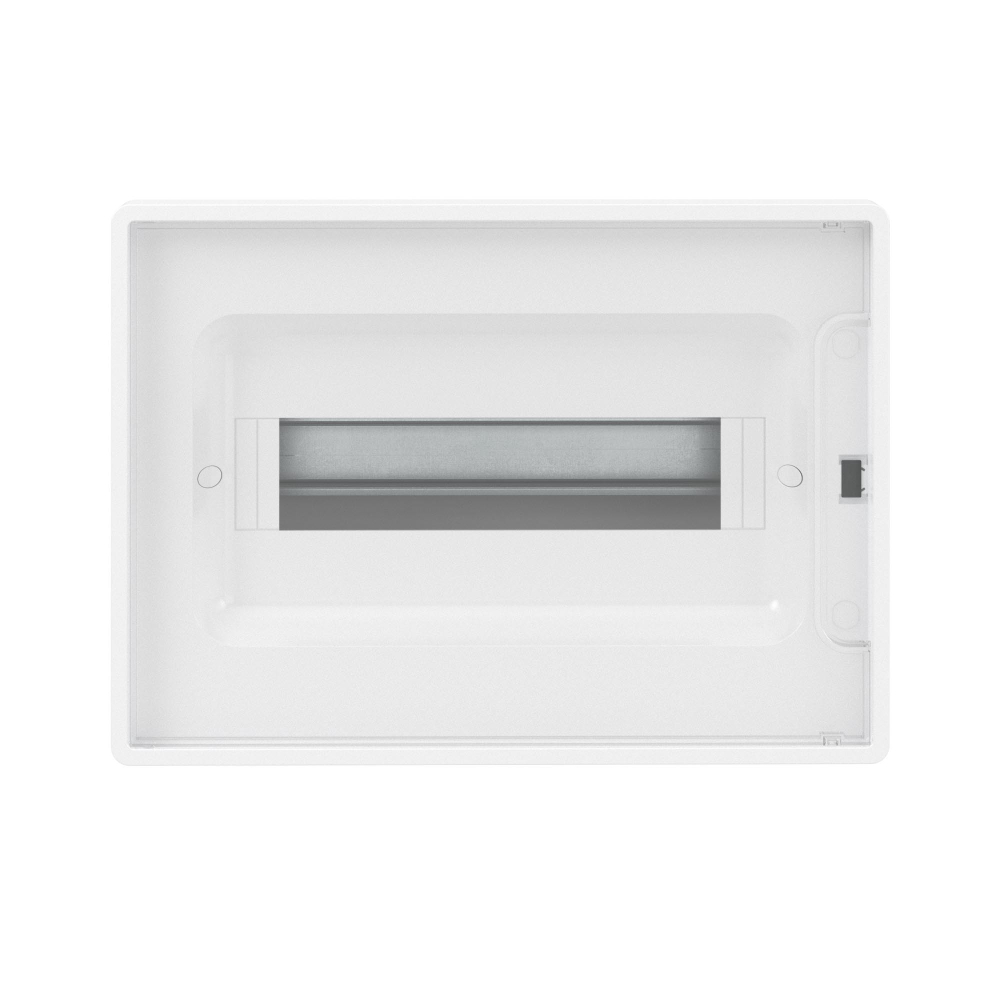 Щиток 12 мод встраиваемый FRAME, белый, с прозрачной дверцей, с 2 шинами PEN на 6 и 8 отв.