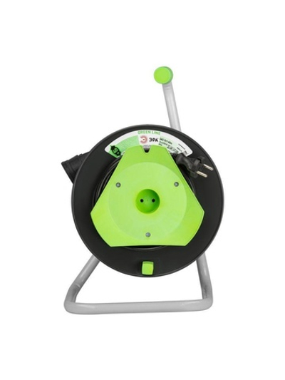 Удлинитель на пластик. катушке 1х40м без заземл. GAZ-2x1-40m Greenline ПВС 2х1 Эра Б0065109