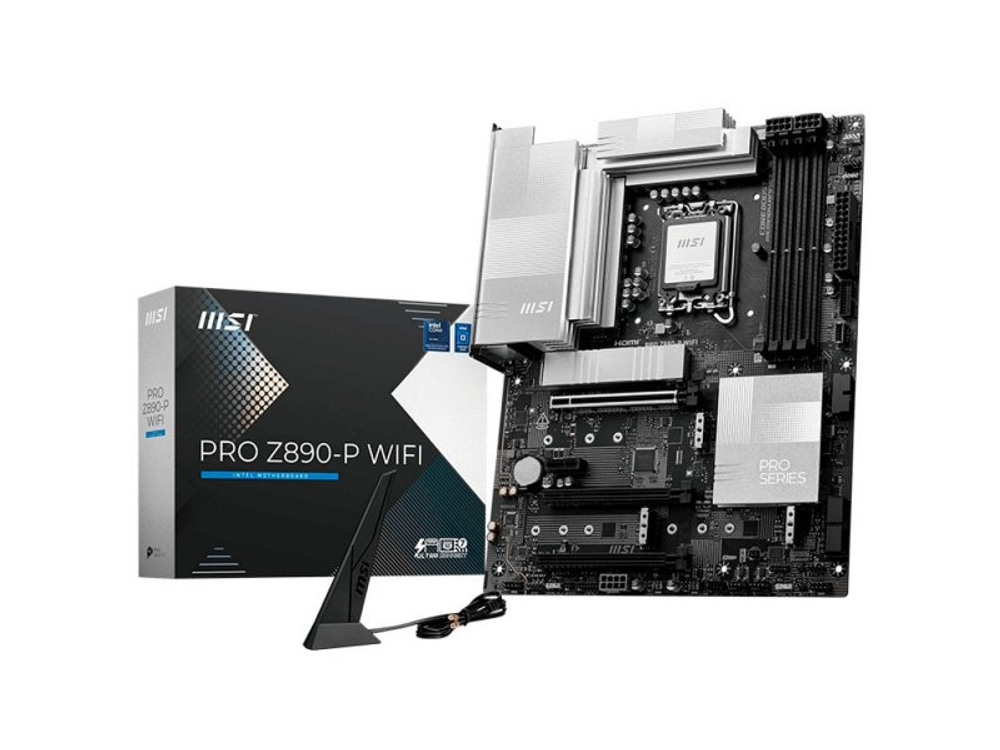 Материнская плата MSI Pro Z890-p Wifi Z890, Socket LGA 1851, Intel Z890, ATX, RTL