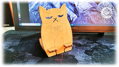 Подставка под телефон "Кот"