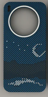 Карбоновый чехол для Vivo X300 с MagSafe ночной свет (Night light)