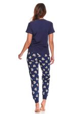 Оригинальная пижама с мишками (Размер: XL) (Цвет: синий с бежевым)