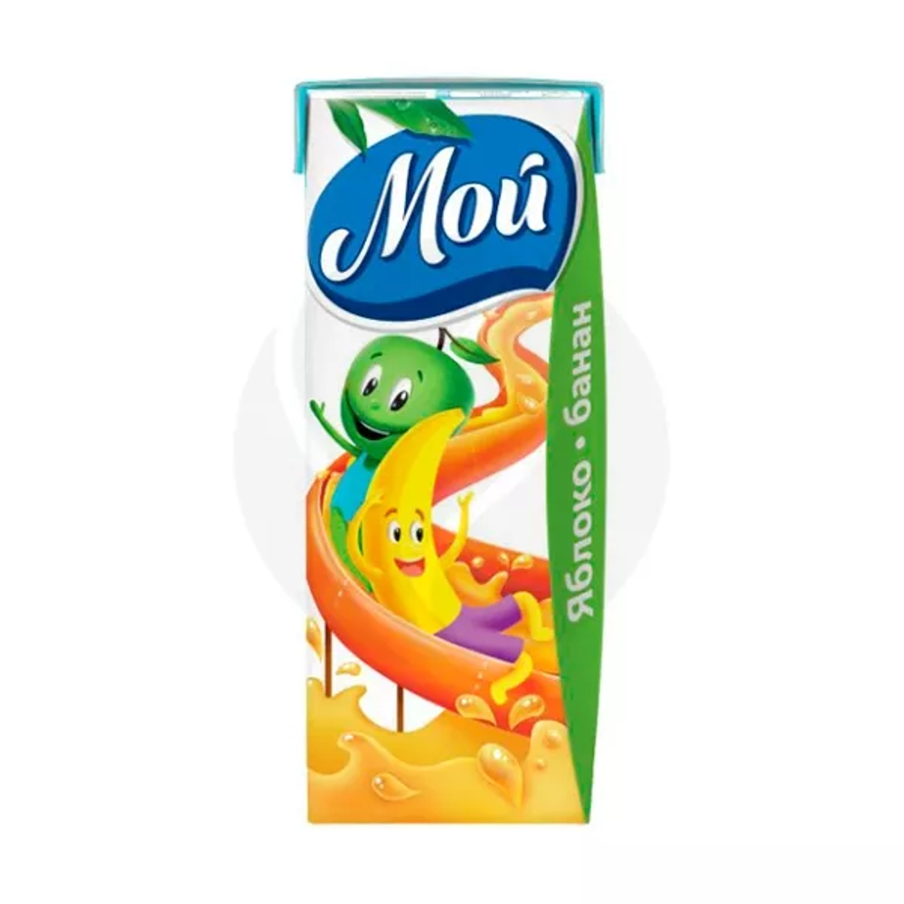 Нектар "Мой" Яблочно-банановый с мякотью (0.2 л)