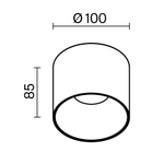 Потолочный светильник Technical C064CL-01-15W3K-D-RD-B