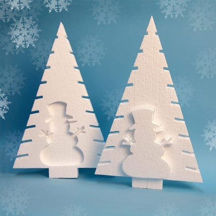 Набор 2 Ёлки со снеговиками