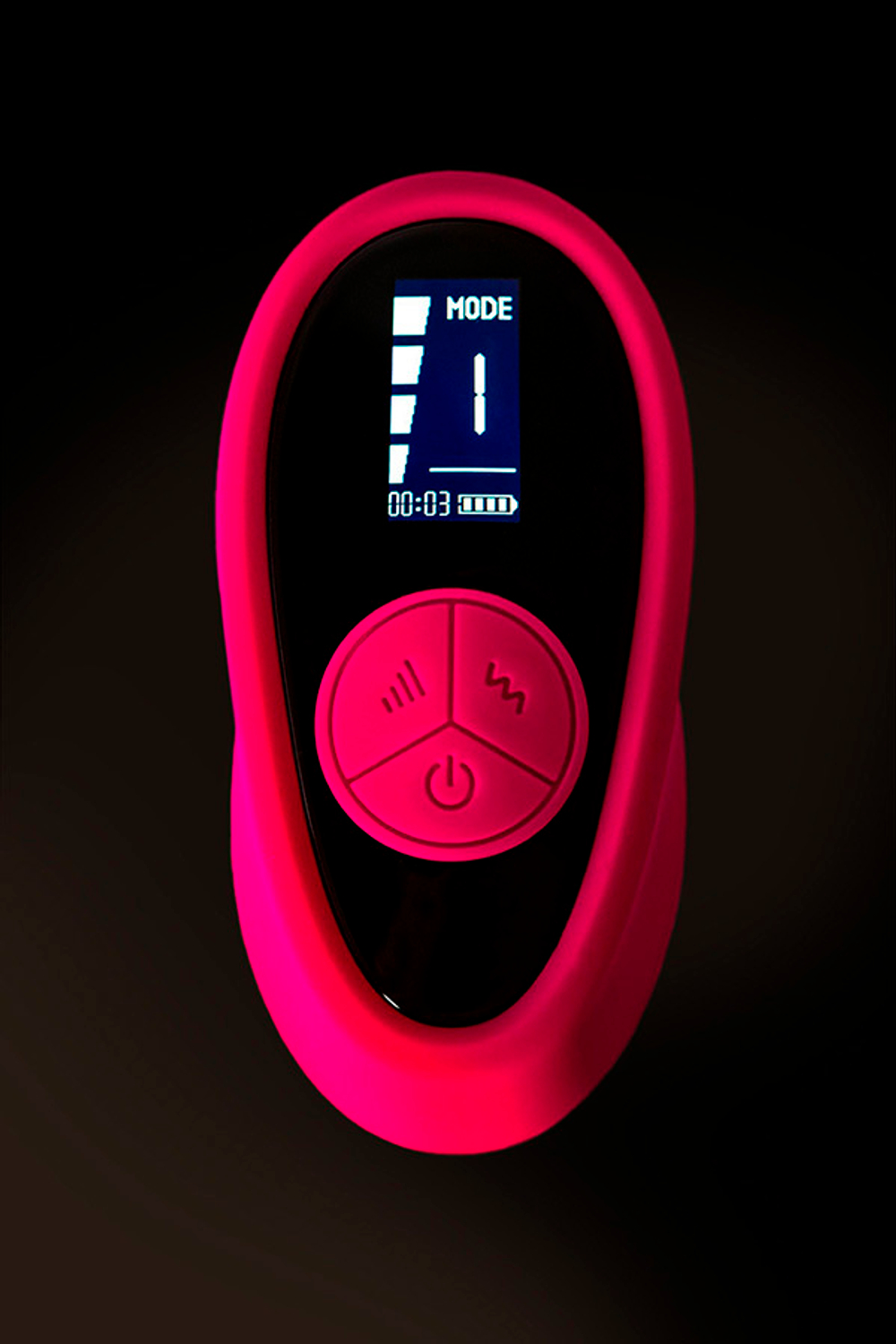 Розовый вибратор для пар с пультом ДУ ToyFa eroTEQ Prawno 593005