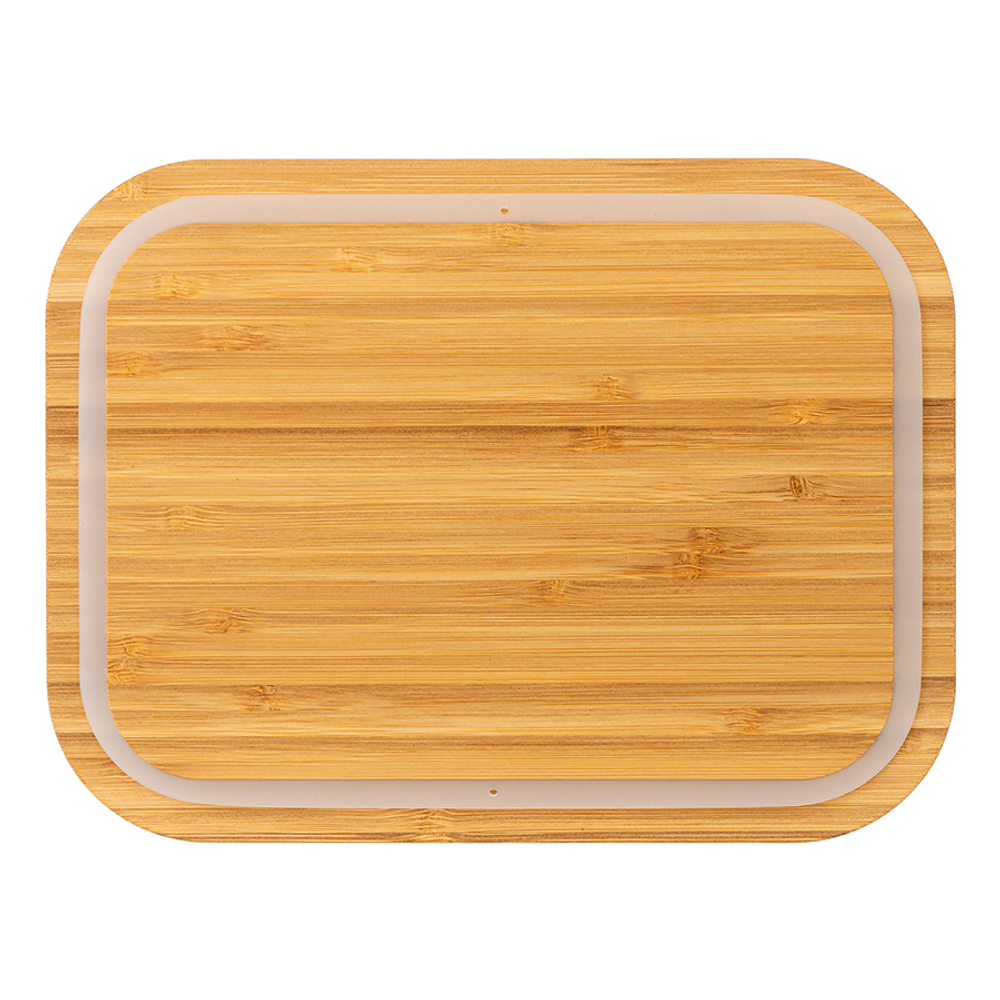 Набор контейнеров для запекания и хранения eco store с крышками из бамбука, 3 шт.