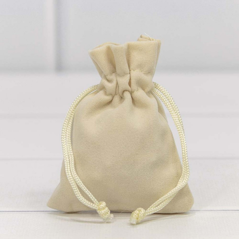 Мешочек 7х9см Бархат класс А (Бежевый)