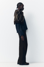 Джинсы с высокой посадкой trf wide leg