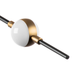 745247 Люстра BERGAMO LED 5Wх12 4800LM ЧЕРНЫЙ МАТОВЫЙ/ЗОЛОТО 4000K