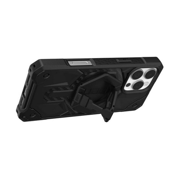 Чехол + подставка UAG Monarch Pro для iPhone 16 Pro Max карбон (Carbon Fiber) 1144571BV01