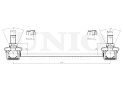 Стойка стабилизатора передняя UNIO SSP-50116