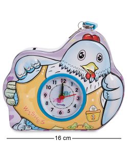 BX- 79/4 Метал. копилка с часами «Цыпленок»