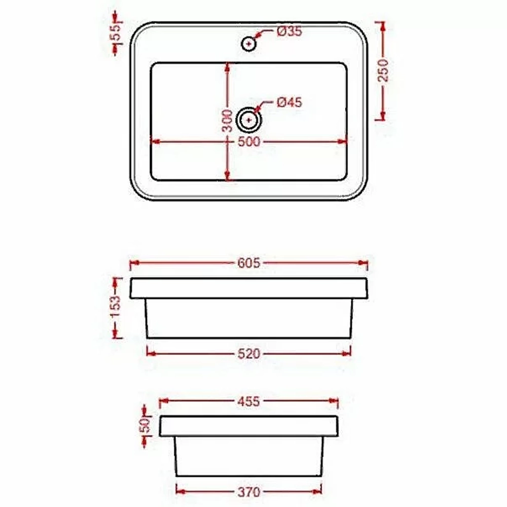 Раковина Artceram Fuori Scala 60,5 TFL034 01 00 белая