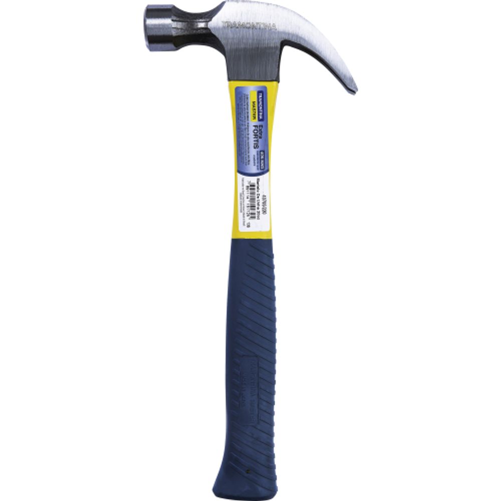 Молоток Tramontina MASTER 40705/220 с изогнутым гвоздодером 29 мм, 570 г прорезиненная рукоятка 325 мм