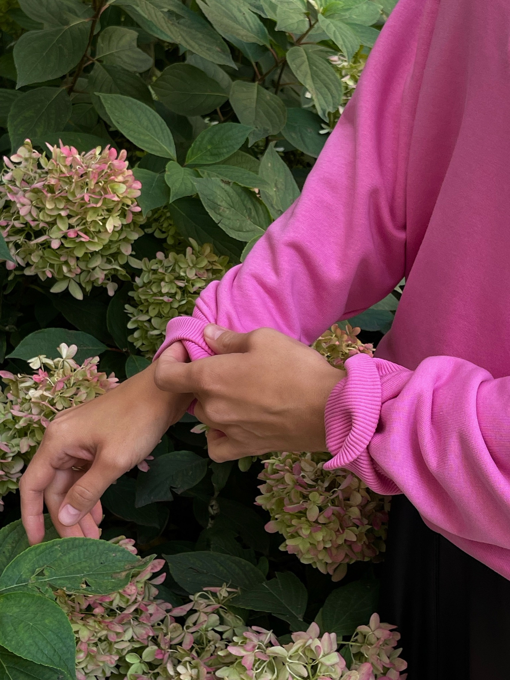 Розовый свитшот на пуговицах