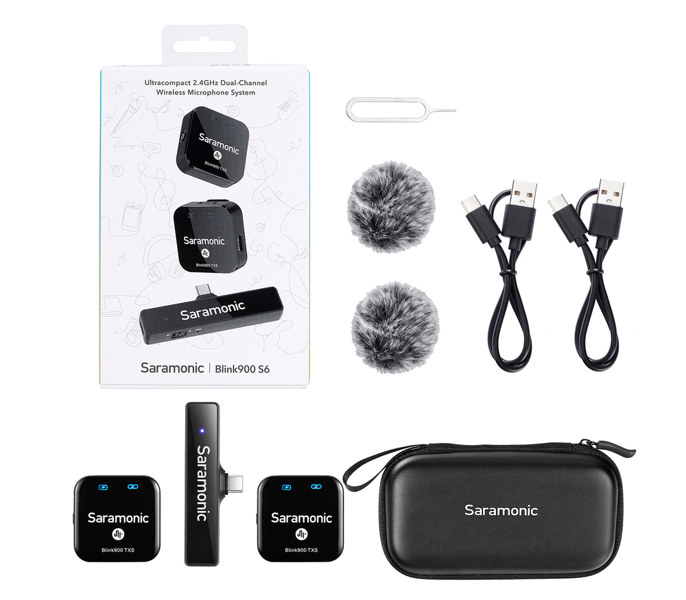 Беспроводная система Saramonic Blink900 S6, TX+TX+RXUC, USB Type C