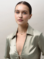 Чокер "Peace" из лунного камня Gold