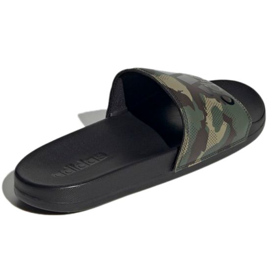 Adidas Adilette Comfort Sandals 'Black Green Camo'
