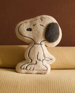ZARA HOME ДЕТСКАЯ ПОДУШКА "PEANUTS", БЕЛЫЙ