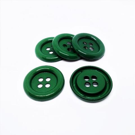Пуговица №51 "Кристмас" 32 мм зеленый