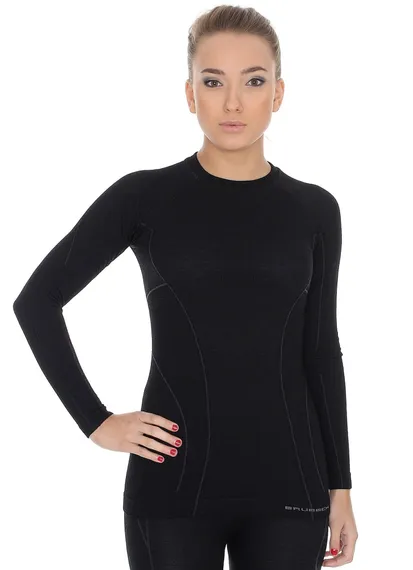 Термобелье-футболка женская BRUBECK ACTIVE WOOL LS13030/LS12810