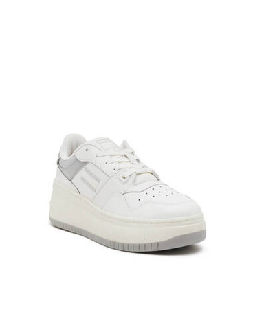 Кожаные кроссовки tjw retro basket flatform patent Tommy Jeans - экрю(EN0EN02523)