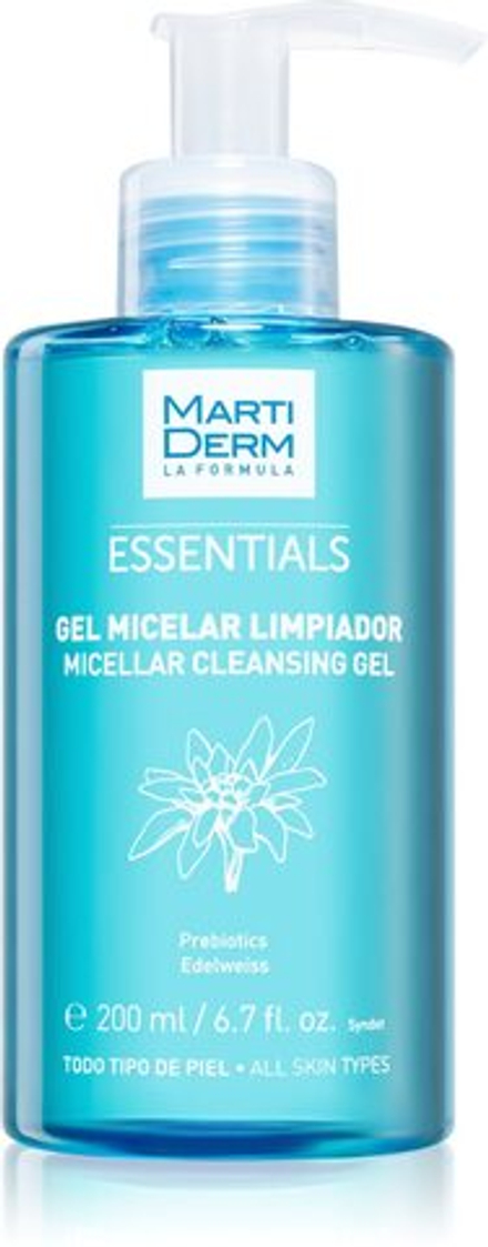 MartiDerm Essentials - очищающий мицеллярный гель /   200  ml  / GTIN 8437000435891