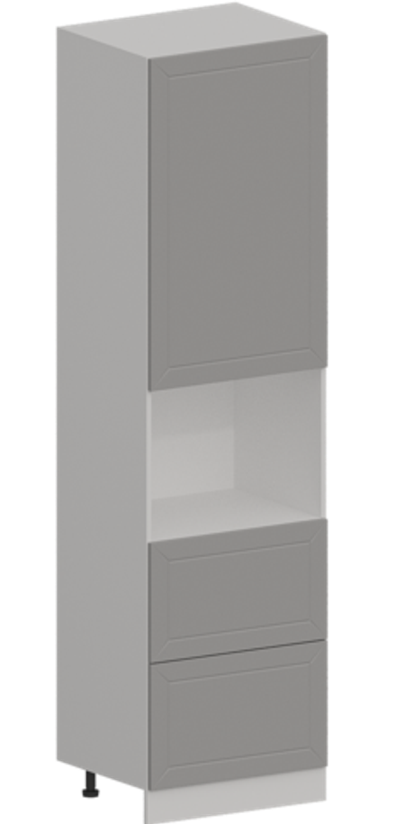 Кухня Модуль ШП2Я 600 Графит / Лайт Грей