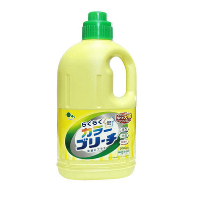 Пятновыводитель кислородный без хлора c активными ферментами для цветного и деликатного белья 2 л Mitsuei