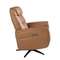 Кресло-реклайнер поворотное Angel Cerda 5115 из коричновой кожи