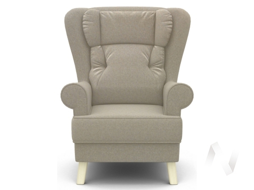 Кресло отдыха Комфорт-2 (бесцветный лак/SENSEY CREAM)