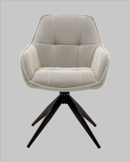 Крутящийся стул Alba бежевый ткань Sonic