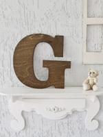 Буква английского алфавита деревянная настенная