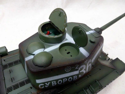 Радиоуправляемый танк Taigen T34-85 1/16 с дымом и звуковыми эффектами, 2.4G V3, высокая детализация, металлические компоненты