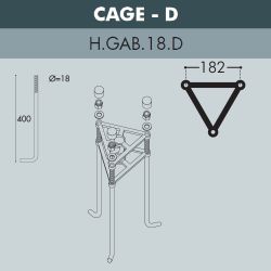 Парковый фонарь FUMAGALLI EKTOR 4000/GINO F50.372.000.AXE27