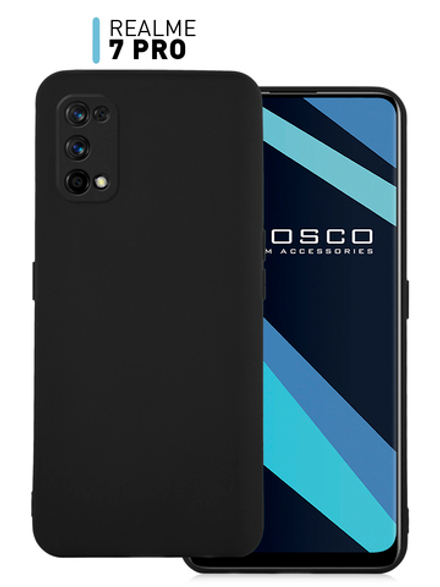 Чехол ROSCO для realme 7 Pro оптом (арт. RM-7PRO-COLOURFUL-BLACK)