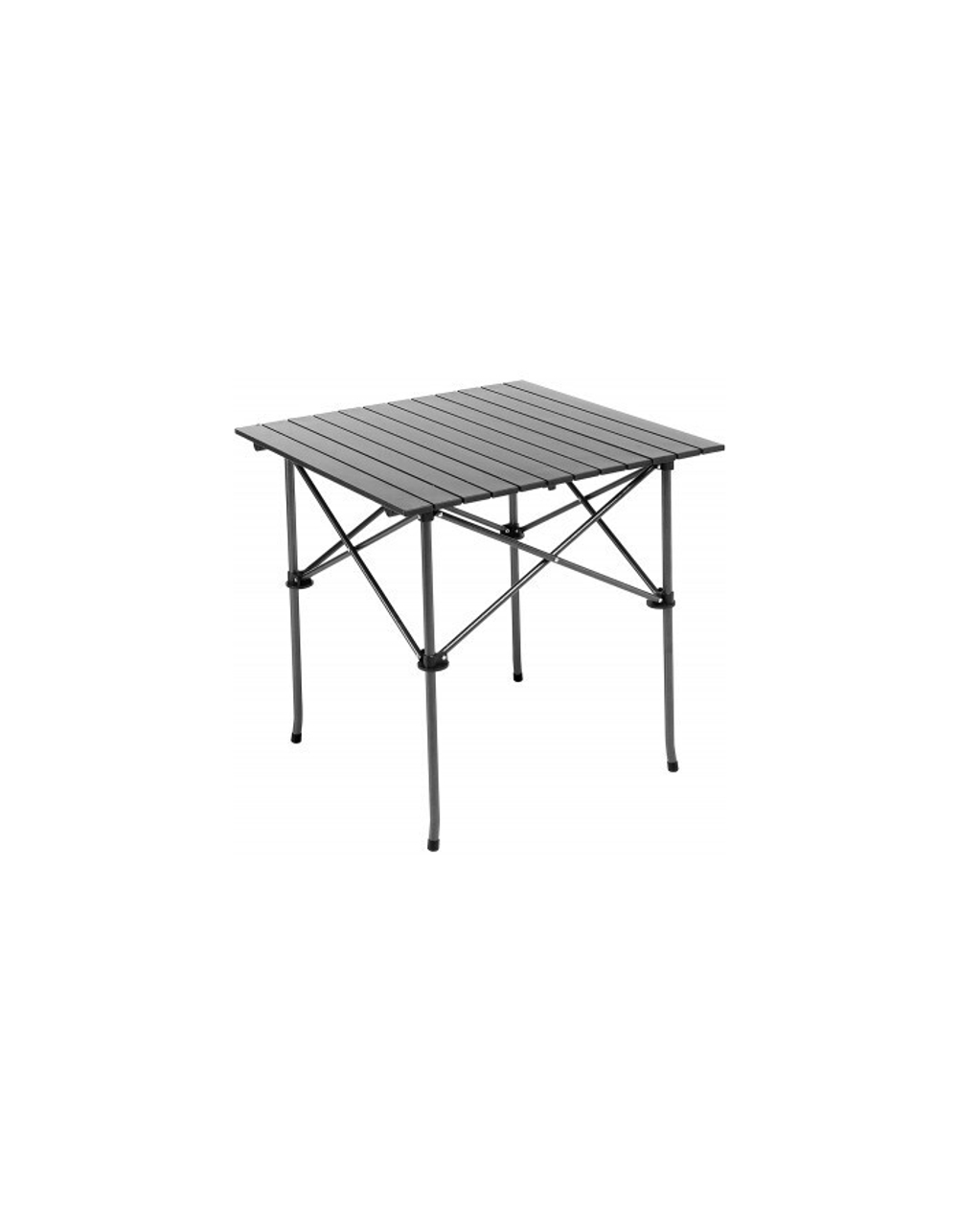 Стол складной Premier 70x70x70 см., реечная столешница алюминий, с отделением под посуду